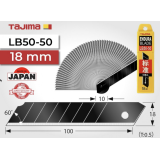 Лезвия сегментные TAJIMA LB50-50 18 мм серые (50 шт./уп.) (1102-0193)