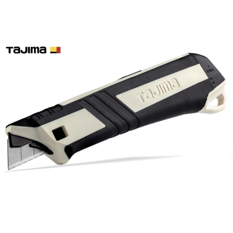 Нож изолированый TAJIMA DKC-L590W с выдвижным сегментным лезвием 18 мм с верхним автоматическим фиксатором (1802-2044)(DC540W)