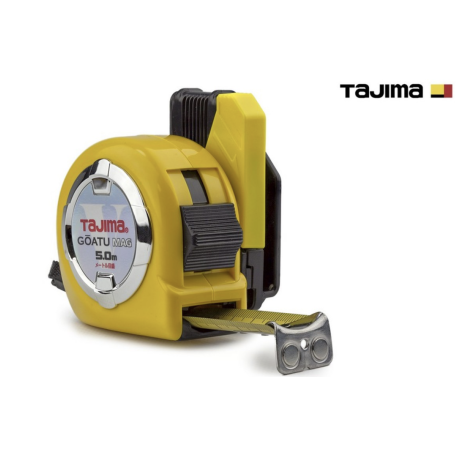 Рулетка строительная TAJIMA GOATU HI LOCK GASFLM2550 5 м магнитная с держателем на ремень (1001-1894)