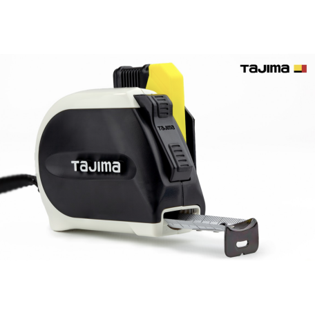 Рулетка строительная TAJIMA SIGMA SFSS2555 5,5 м усиленная лента, с автостопом и держателем на ремень (1001-1899)