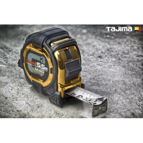 Рулетка строительная TAJIMA G3 LOCK G3GLM25-55BL 5,5 м магнитная (1001-1882)