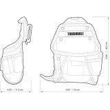 Будівельна поясна сумка TOUGHBUILT 250 х 115 х 252 мм TB-CT-24 (TB-CT-24-BEA)