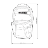 Строительная поясная сумка TOUGHBUILT 170 х 90 х 260 мм TB-CT-26  (TB-CT-26-BEA)