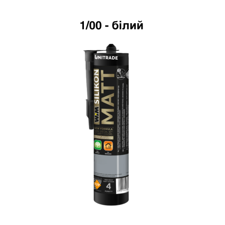  Силиконовый герметик WIM MATT, белый, 300 мл (1/00S)