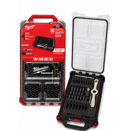 Набор метчиков и плашек Metric MILWAUKEE PACKOUT 38шт (4932498721)