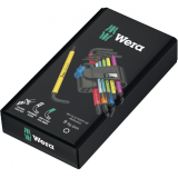 Набор Г-образных ключей WERA, 967/9 TX Multicolour HF 1, с фиксирующей функцией (05024179001)