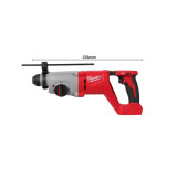 Перфоратор аккумуляторный бесщёточный SDS PLUS удар 2.6 Дж M18 BLHACD26-0 MILWAUKEE (4933492483)