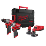 Набор из двух инструментов аккумуляторных бесщеточных M12 FPP2H2-402X MILWAUKEE (4933492512)
