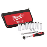 Набір головок торцевих 3/8" TRADESMAN MILWAUKEE, 12 шт. (48229001)