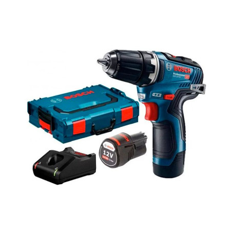 Акумуляторний дриль-шуруповерт Bosch GSR 12V-35 (L-Boxx) (06019H8002)