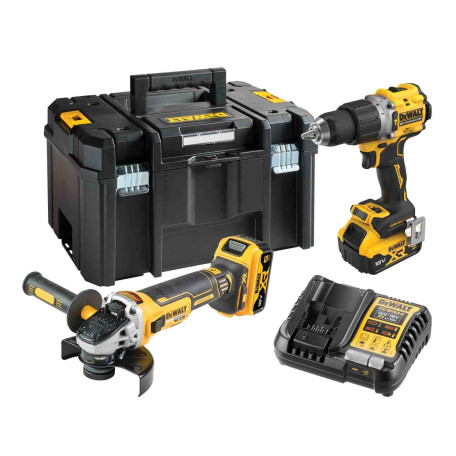 Набор аккумуляторного инструмента DeWALT DCK2026P2T (болгарка DCG405 + ударный шуруповерт DCD805 (DCK2026P2T)