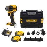 Дриль-шуруповерт акумуляторний безщітковий зі змінними насадками DeWALT (DCD803P2T)