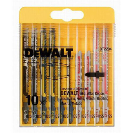 Набор полотен пильных универсальный DeWALT, 10 шт.  (DT2294)