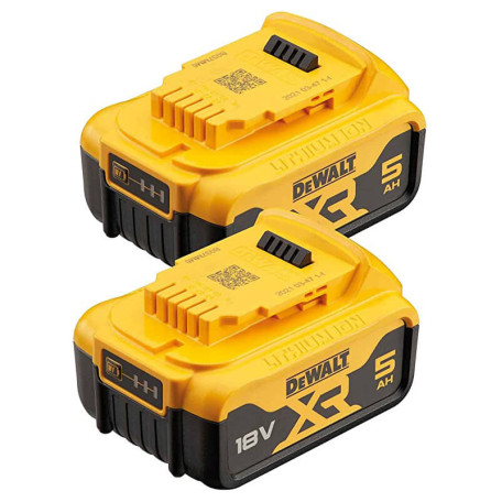 Аккумуляторный комплект DEWALT DCB184P2 (2×5.0 А·ч, XR Li-Ion, 18 В) (DCB184P2)