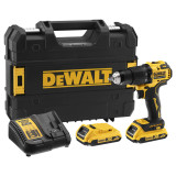 Дрель-шуруповерт аккумуляторная безщеточная ударная DeWALT DCD709D2T