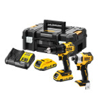 Набір із двох безщіткових інструментів DeWALT (DCK2062D2T)