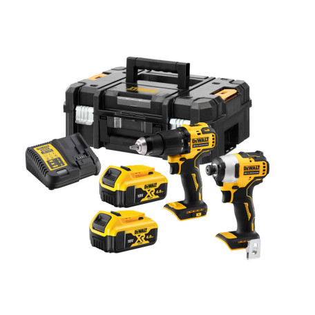 Набор из двух аккумуляторных бесщеточных инструментов DeWALT (DCK2062M2T)