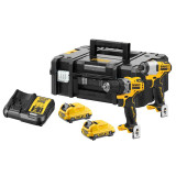 Набір з двох безщіткових інструментів DeWALT (DCK2110L2T)
