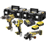 Набор из трех бесщеточных инструментов DeWALT (DCK384P2T)