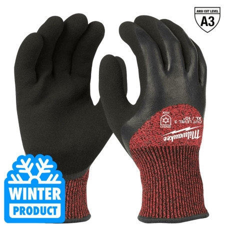 Зимние перчатки с защитой от порезов MILWAUKEE Cut Level 3/С, размер L/9 (4932471348L)