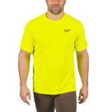 Футболка MILWAUKEE, WWSS дышащая с коротким рукавом, желтая, (размер L) (4932493075)
