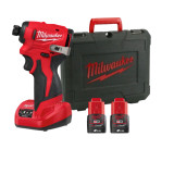 Гайковёрт аккумуляторный импульсный бесщеточный Milwaukee M12 BLIDRC-202C (4933499690, ЗУ, 2×2 Ач, кейс) (4933499690)