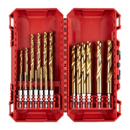 Набор сверл по металлу RedHEX HSS-G TiN 2–10 мм, 19 шт (4932493866)
