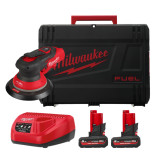 Шлифмашина эксцентриковая аккумуляторная MILWAUKEE M12 FROS2.5-502X, 150 мм (ЗУ+2ак.Х5Ач) (4933493648)
