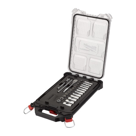 Набор метрических головок с трещоткой Milwaukee 1/4" в органайзере PACKOUT (4932478812) 