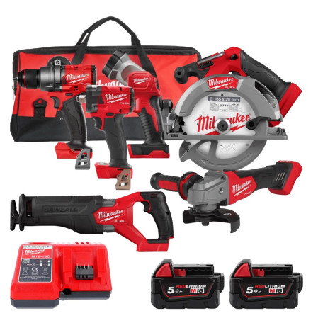Набор аккумуляторных бесщёточных инструментов MILWAUKEE M18 FPP6H3-502B (4933498659)