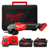 Аккумуляторная угловая шлифмашинабесщёточная MILWAUKEE Ø125мм M18 FHSAG125XB2-802X (4933493416)