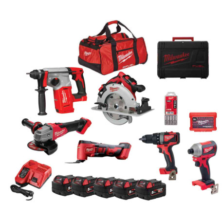 Набор аккумуляторных инструментов MILWAUKEE M18 FPP6E-505B (4933480949)