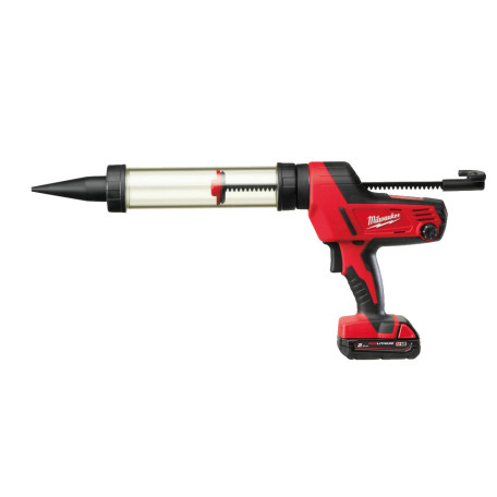 Аккумуляторный пистолет для герметиков MILWAUKEE C18 PCG-201B, 400 мл (зарядное устройство, аккумулятор M18 2.0 Ач, сумка) (4933441345)