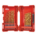 Набір свердл по металу RedHEX HSS-G TiN 2–10 мм, 19 шт (4932493866)