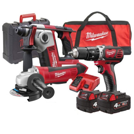 Набор аккумуляторных инструментов MILWAUKEE M18 BPP3A-402B (4933464140)