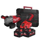Шлифмашина угловая - болгарка аккумуляторная бесщёточная MILWAUKEE, M18 FHSAG125XPDB2-802X, Ø125мм (4933493418)
