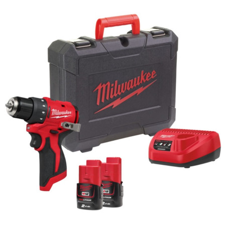 Аккумуляторная дрель-шуруповерт MILWAUKEE M12 BLDDRC-202C (4933499686) 