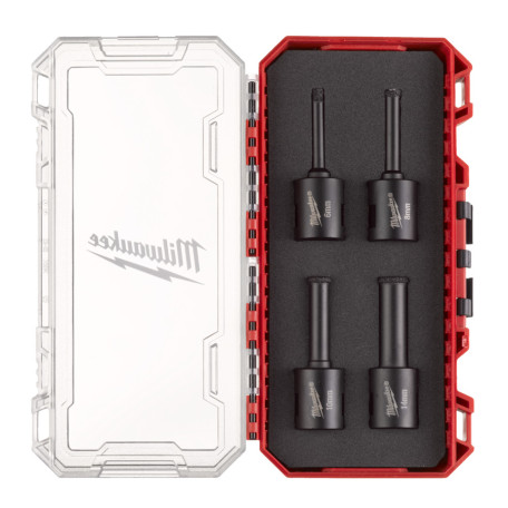 Набор алмазных коронок MILWAUKEE Diamond Max PACKOUT М14, диаметр 6/8/10/14мм. (4 шт.) (сухое сверление) (4932500544)