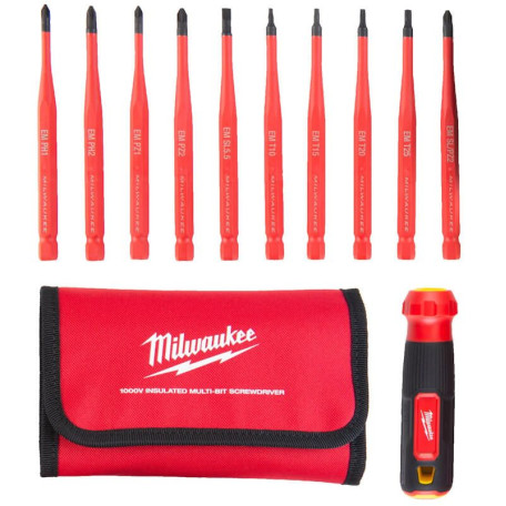 Набор прецизионных изолированных отвёрток VDE Milwaukee 10-в-1 (4932493657)