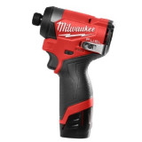 Шуруповерт ударний акумуляторний безщітковий MILWAUKEE (170 Нм) M12 FID2-202Х (ЗУ+2акк.Х2Ач+HDкейс) (4933479877)