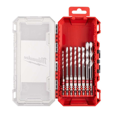 Набор универсальных сверл Multi Material ShW HEX PACKOUT MILWAUKEE, 8 шт (4–10 мм) (4932493872)