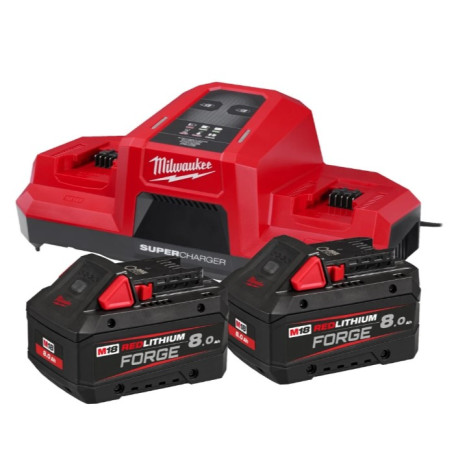 Енергокомплект MILWAUKEE M18 FORGENRG-802 DBSC (ЗУ M18 DBSC+2акк.Х8Ач FB8) (4933498616)
