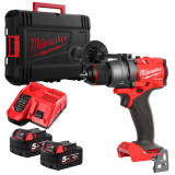 Дриль-шуруповерт акумуляторний безщітковий Milwaukee M18 FDD3-502X (ЗП, 2×5 Ач, кейс HD) (4933479863)