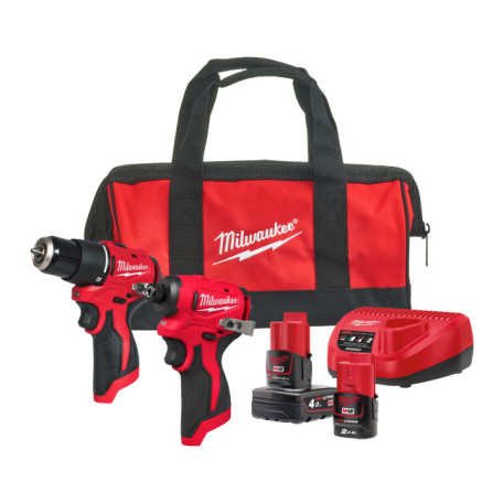 Набор аккумуляторных инструментов MILWAUKEE M12 BLPP2B-422B (4933500425)