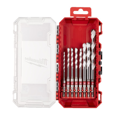 Набор универсальных сверл Milwaukee SHOCKWAVE™ HEX PACKOUT, 8 шт (4–12 мм) (4932493871)