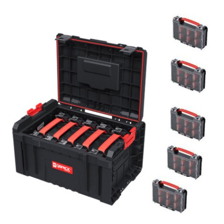 Ящик для инструментов QBRICK SYSTEM PRO TOOLBOX + 5 органайзеров PRO ORGANIZER MULTI (Z257776PG003)