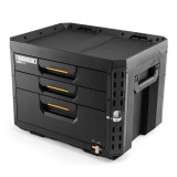 Ящик для інструментів ToughBuilt StackTech Drawer Locking Box з трьома висувними ящиками (TB-B1-D-73)
