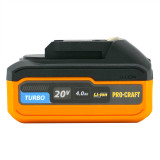 Аккумуляторная батарея Procraft Turbo Li-ion 20V 4000 mA