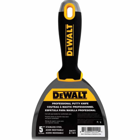 Шпатель DeWalt 5" 127 мм с мягкой рукояткой (2-141)