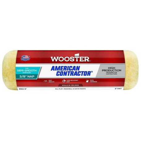 Малярный валик Wooster American Contractor (ВЯЗАНЫЙ) 23 см (9”) ворс 10 мм (3/8”) (R562-9) 